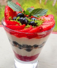 Macerated Fruit Yogurt Parfait