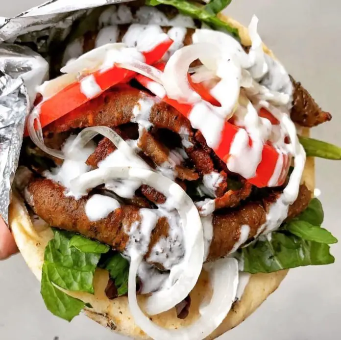 Classic Greek Gyro Sandwich