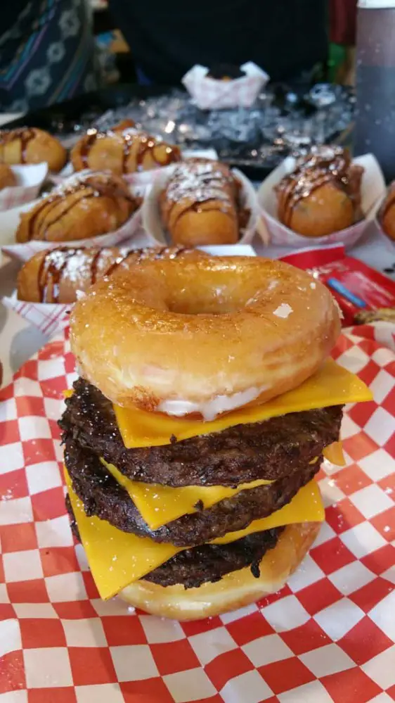 Orange County Fair Donut Burger