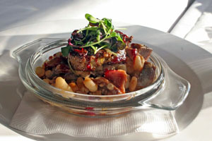 Foie gras cassoulet