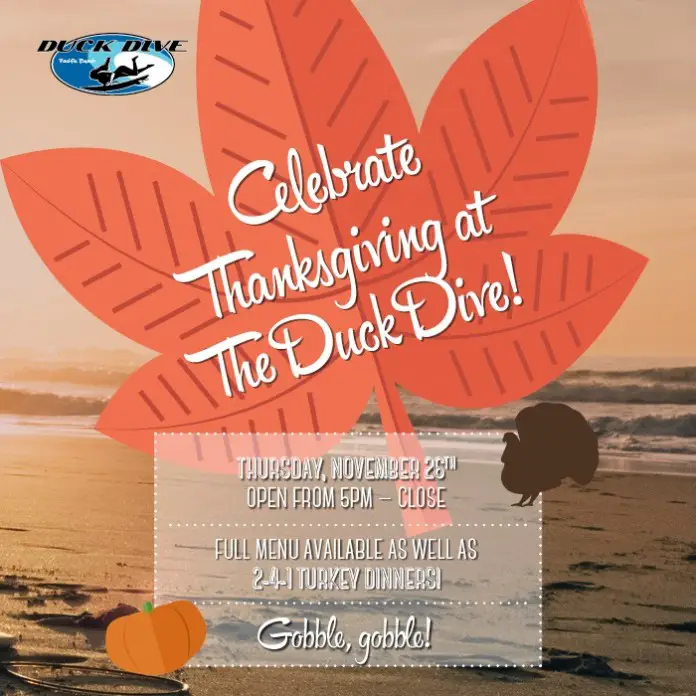 The Duck Dive Thanksgiving