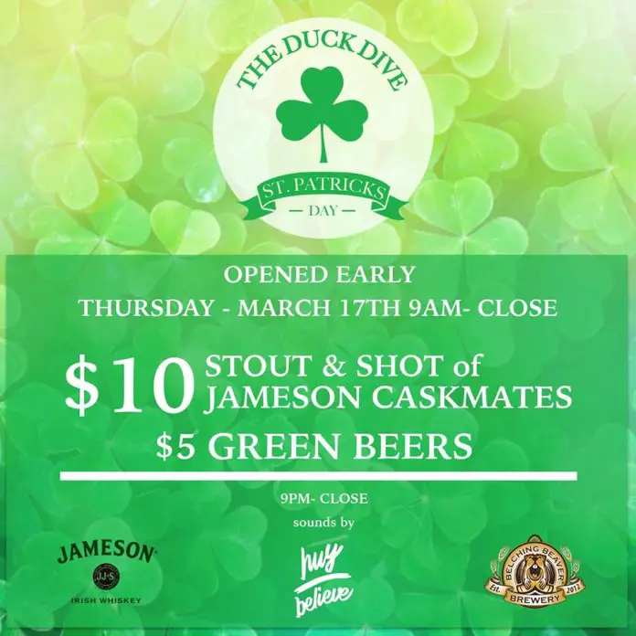 The Duck Dive St Patrick's Day