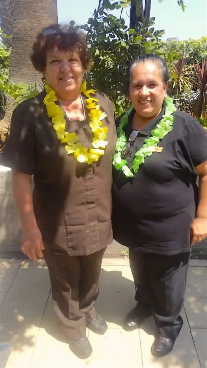 Hotel Maya Celebrates 40 Year Employees From Left, Vicenta Martinez, Room Attendant, Hired On January 26, 1976, And Celsa Gonzalez, Housekeeping Supervisor, Hired On August 23, 1976