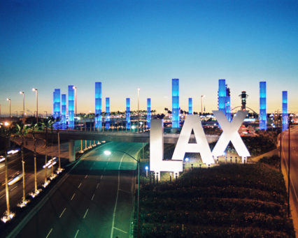 Light Pylons At LAX