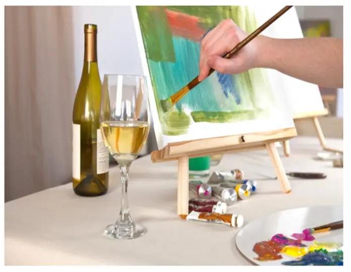 Anaheim White House Wine & Canvas Night