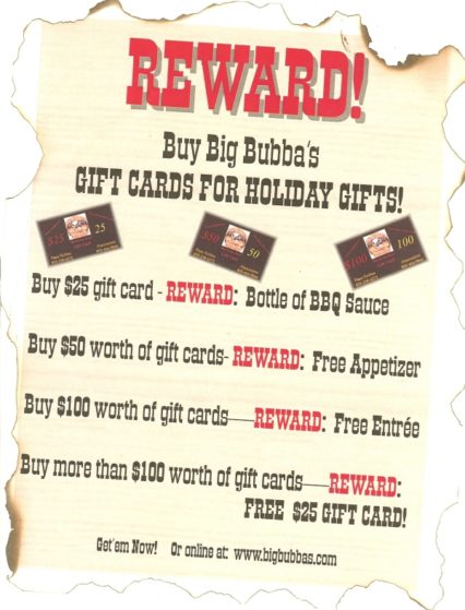 Bbubbas Reward