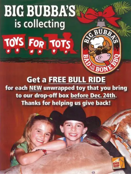 Toys For Tots Big Bubbas 