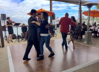 Fuego's Latin Brunch Series Guests Tango