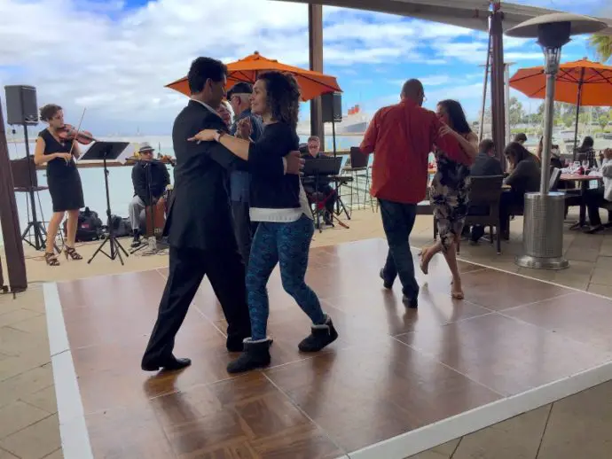 Fuego's Latin Brunch Series Guests Tango