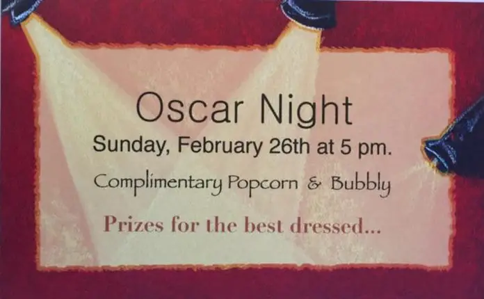 Rothschild's Restaurant Oscars Night