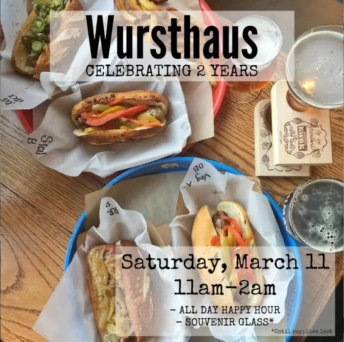 Wursthaus Anniversary