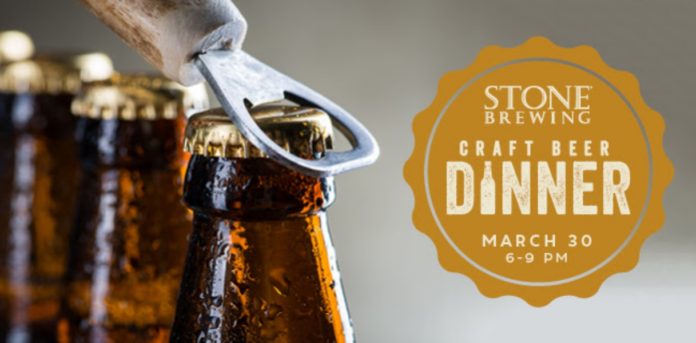 Stone Brewing Craft Beer Dinner Flyer