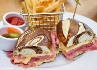 Back Bay Bistro New Spring Menu Ny Reuben Sandwich