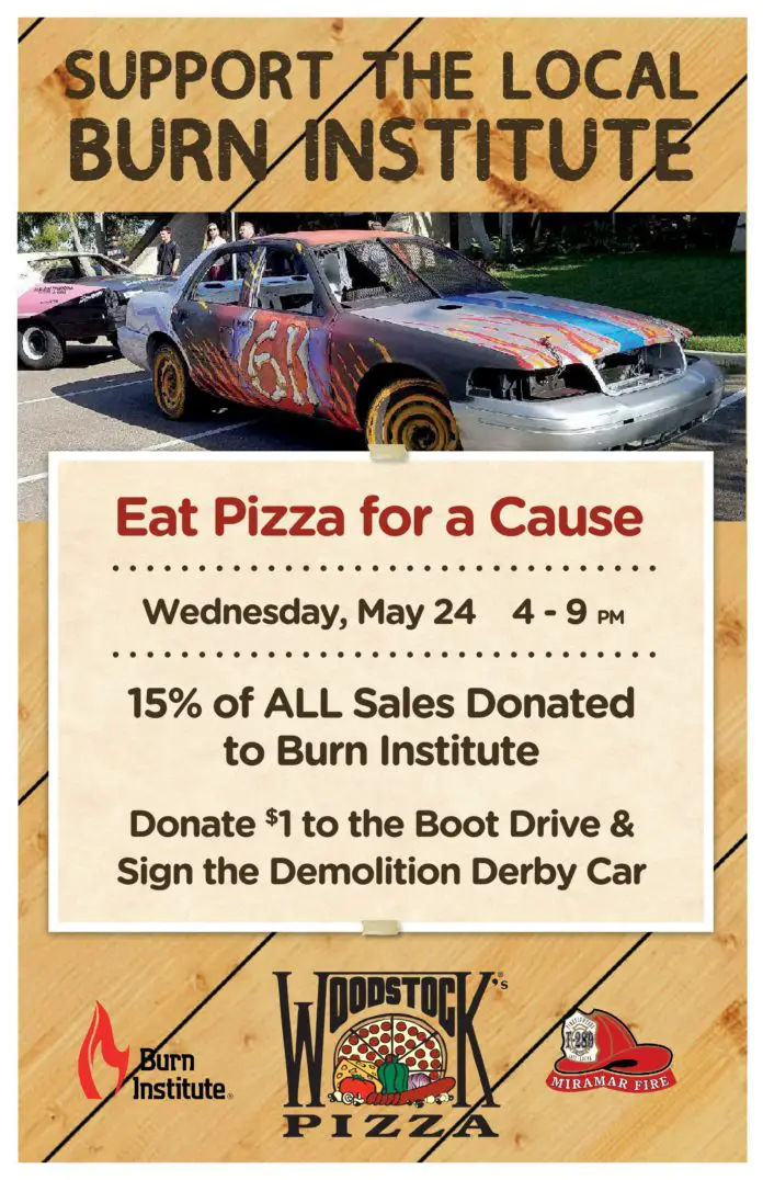 Woodstock's PB Pizza For A Cause Flyer