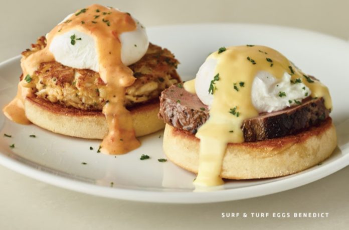 Fleming's Father's Day Brunch Surf & Turf Eggs Benedict