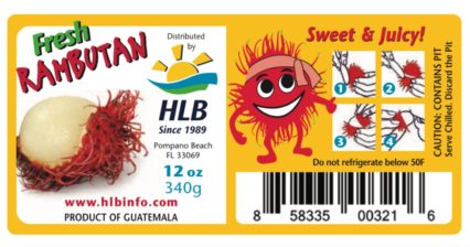 Rambutan Label Info