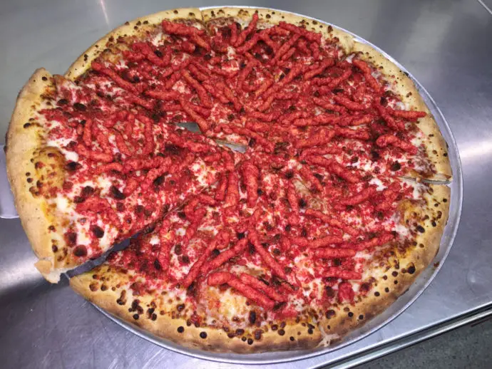 OC Fair Hot Cheetos Pizza