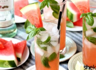 SheKnows Watermelon Basil Mojito Recipe