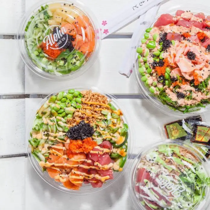 Aloha Poke Co Spread