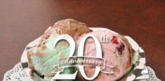 Jack's Restaurant 20th Anniversary Ice Cream