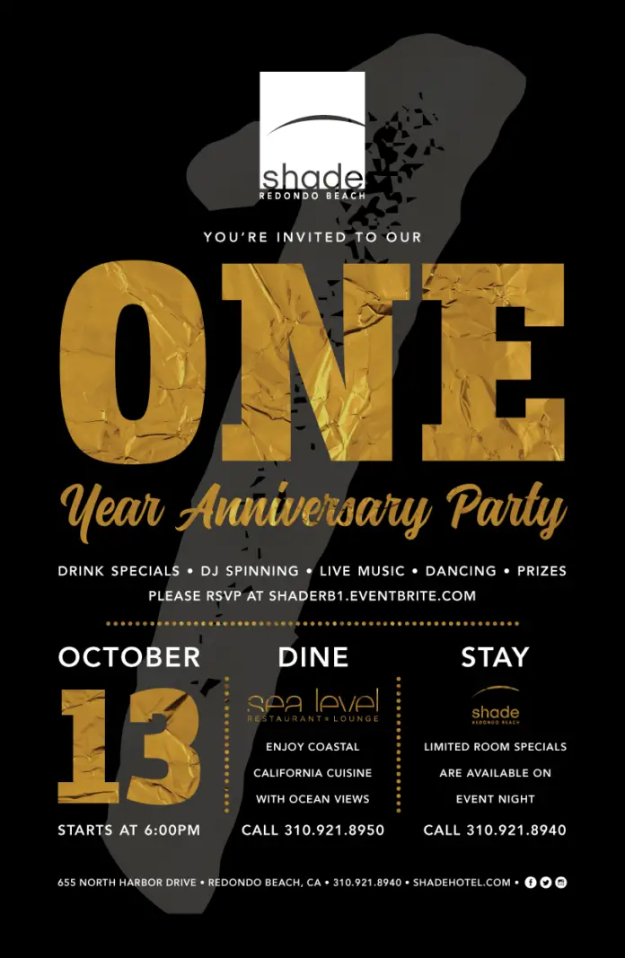 shade hotel S2 Anniversary 2017 11x17