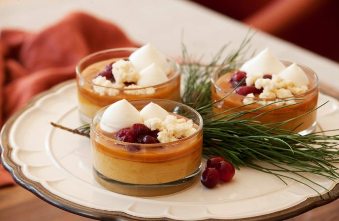 Oak Grill Christmas Pumpkin Pie Pudding