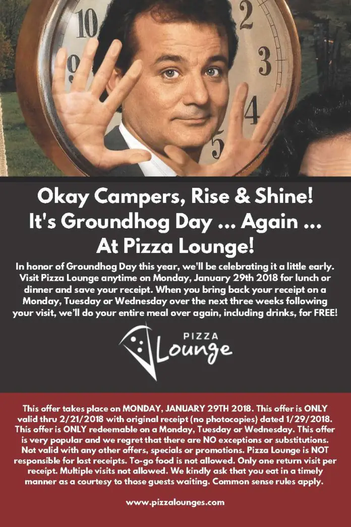 Pizza Lounge Groundhog Day