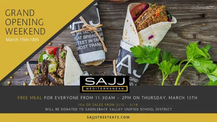 Sajj Mediterranean Grand Opening