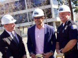 SteelCraft Groundbreaking GardenGroveMayor TeemuSelanne Police Chief