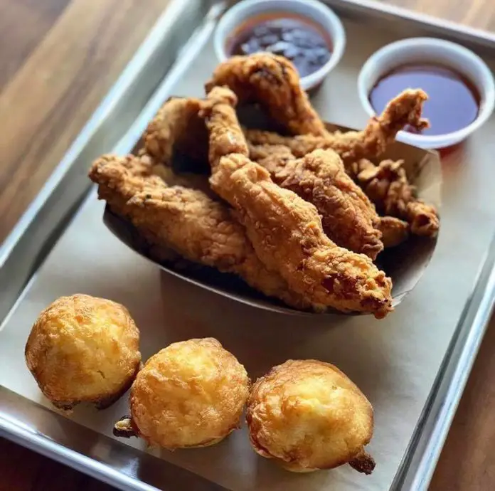 Buttermilk Chicken Strips And Cornbread