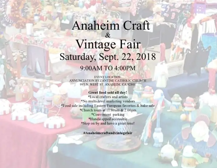 Anaheim Craft Fair Online Flier 2018 JPEG 1