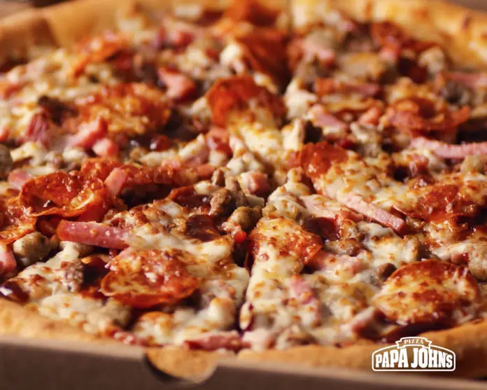 Papa Johns BBQ Meat Pizza