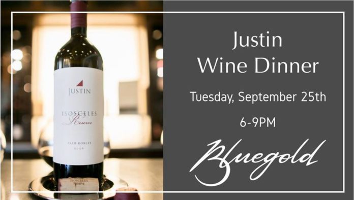 Bluegold Justin Wine Dinner