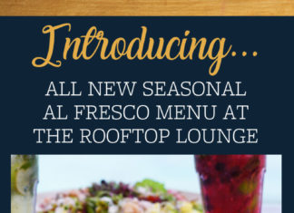 Rooftop Lounge Seasonal Menu