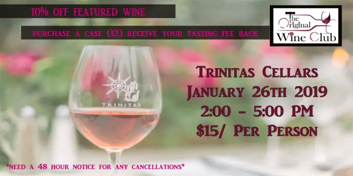 EB Trinitas Cellars Tasting