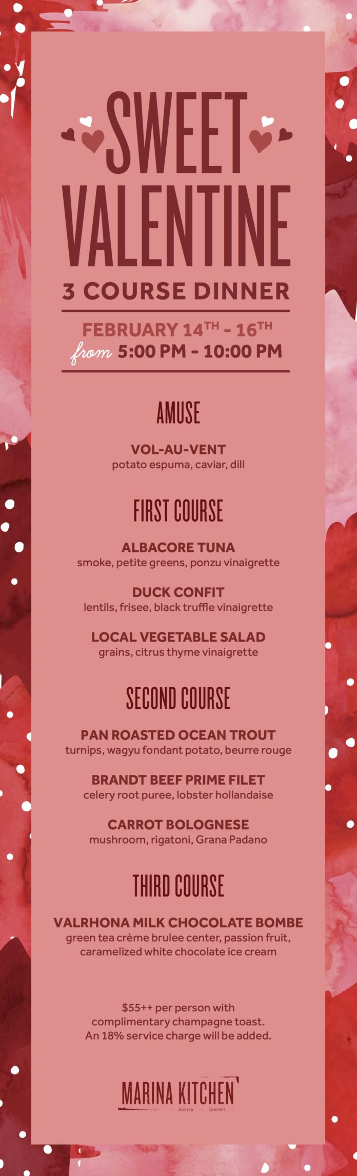 Valentine Menu 2019 Nd2