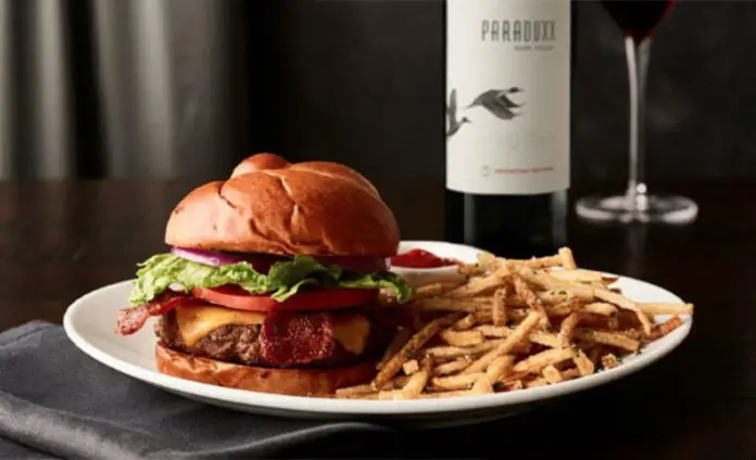 Fleming's Burger And Wine Pair