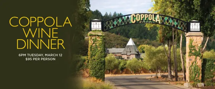 Coppola Wine Dinner