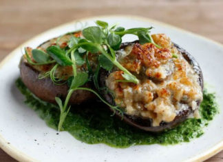 Chef Debbi Blue Cheese Stuffed Mushrooms