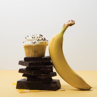 Susiecakes Banana Chocolate Chip Cupcake