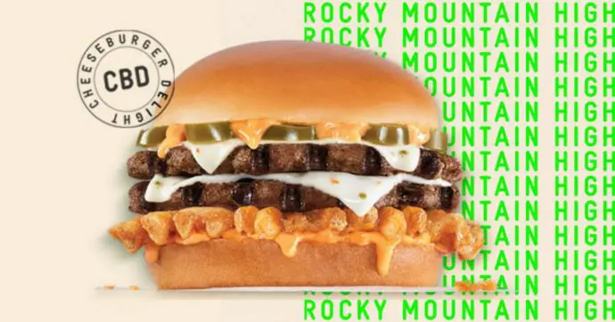 Carl's Jr Rocky Mountain High Cheese Burger