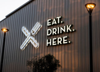 Mess Hall Eat Drink Here Sign