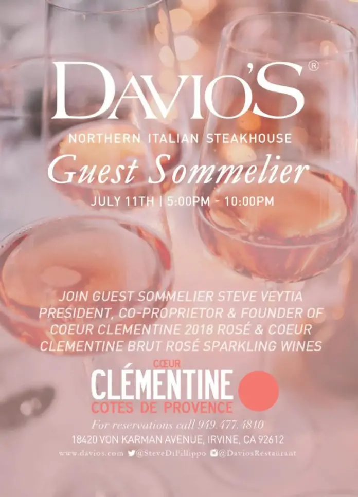 Davio's Guest Sommelier