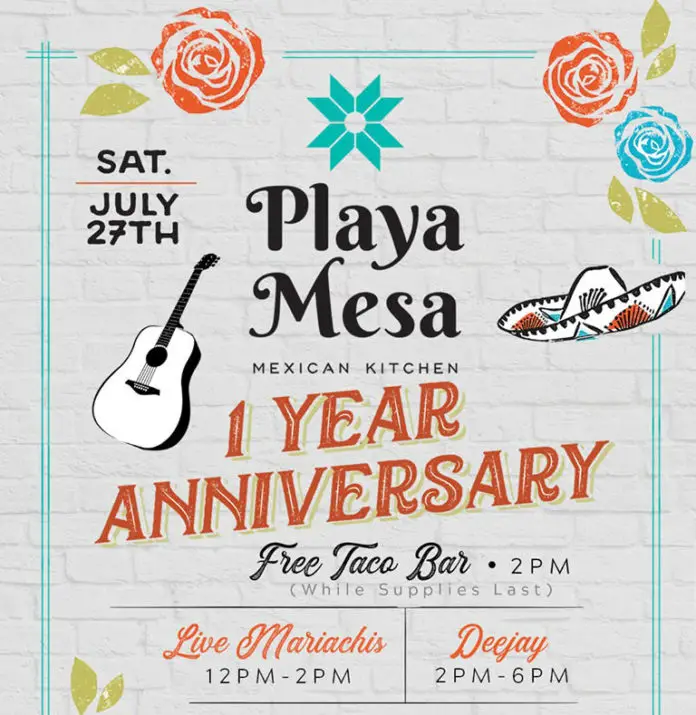 Playa Mesa One Year Anniversary