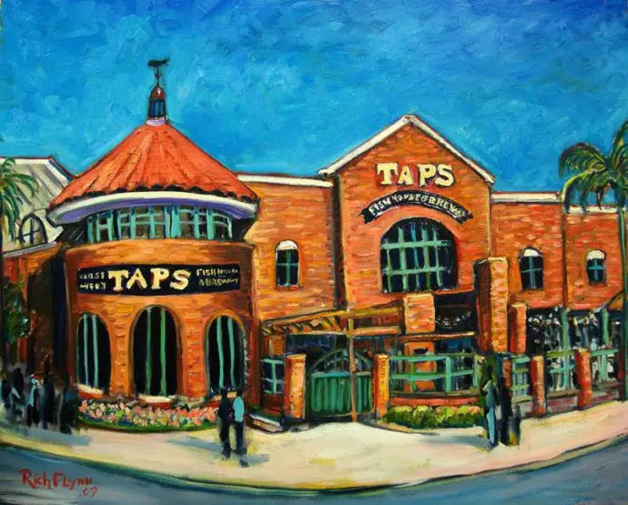 Taps Fish House Painting