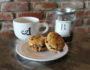 A Restaurant And B Toffee Coffee Cup And Cookies