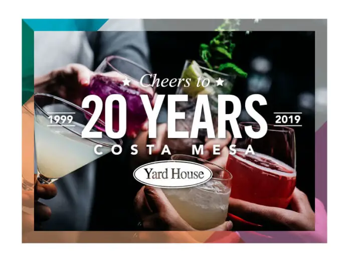 Cheers To 20 Years Yard House