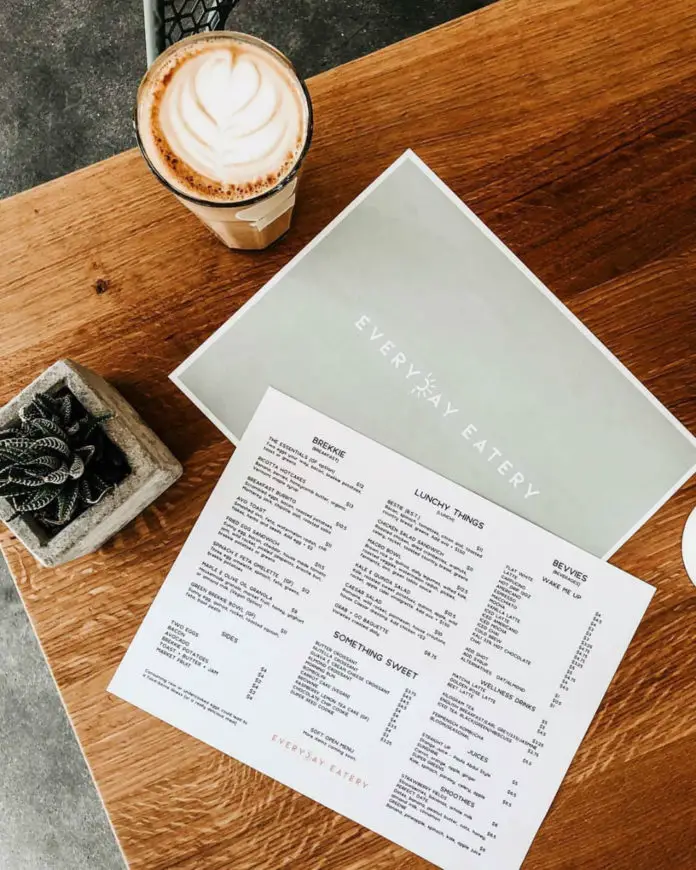 Everyday Eatery Menu