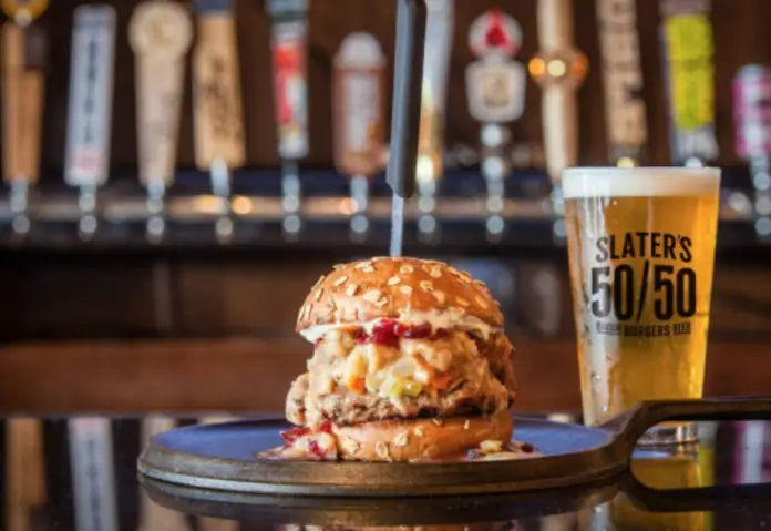 Slaters 5050 Thanksgiving Burger