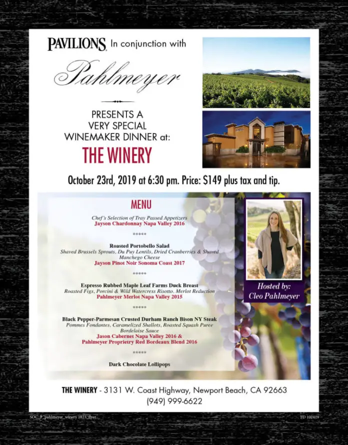 Winery Wine Dinner